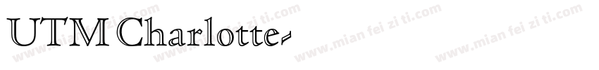 UTM Charlotte字体转换